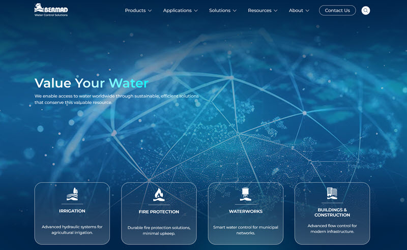 Website image 'BERMAD'